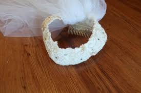 WOMENS MARY'S BRIDAL VEIL LACE TULLE COMB HEAD PIECE | eBay