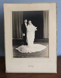 Vintage 1934 Wedding Photo in Easel: San Diego Studio ...