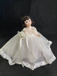 Vintage Madame Alexander 8” Wedding Bride Doll Black Hair | eBay
