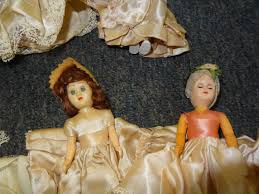 LOT OF 9 SMALL VINTAGE DOLLS FOUND IN OLD TRUNK **EACH DOLL ...