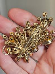 Vintage Molded Glass Irridescent Mauve Brooch - Etsy