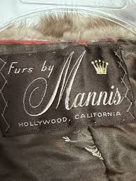 Vintage Mannis Fur Salon Hollywood, California Mink Stole ...