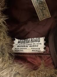 Vintage L.L.Bean North King Natural Rabbit Fur Trapper Hat w ...