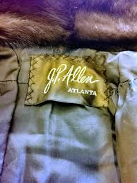 SAGA VINTAGE J.P Allen Atlanta Fur Brown Real Mink Fur ...