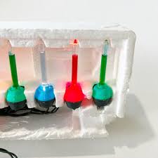 Vintage Lillian Vernon Multicolored Christmas Mini Candle Lights Holiday Decor | eBay