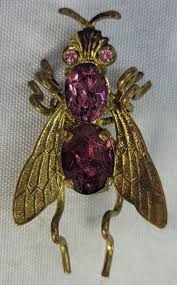 RARE Antique Czechoslovakian Fly Brooch Pin | eBay