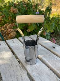 Bulb Planter - Stainless and Hardwood – The Celtic Farm