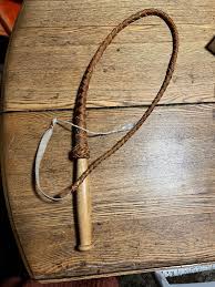 VINTAGE! Leather Braided Whip - Etsy Australia