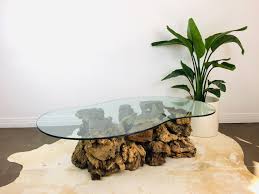 Vintage 1970s DRIFTWOOD Burlwood ORGANIC MODERN Coffee Table ...