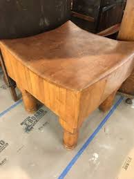 Vintage Unique Solid Maple Butcher Block Table recently ...