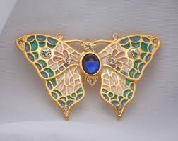 Jeweled Butterfly Brooch/pendant - Etsy