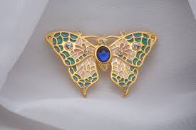 Jeweled Butterfly Brooch/pendant - Etsy Australia
