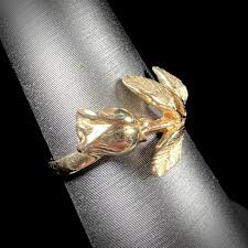 Vintage Ladies' 14kt Gold Rose Ring, c.1960's | Burton's – Burton's Gems and Opals