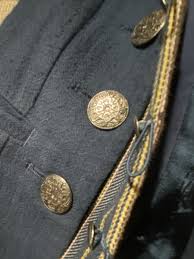 VTG Designer J Peterman Denim | Striped Layered Military ...