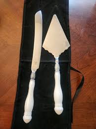 Slah Elegant Wedding Cake Set Knife & Spatula Stainless ...