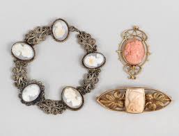 Sold at Auction: Group of (19) Cameos and Cameo Jewelry