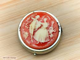 Orange and White Cameo Style-4cm-vintage Trinket/pill/snuff Box 1or Keepsake Box, Jewelry Box, Trinket Box, Treasure Box - Etsy Israel