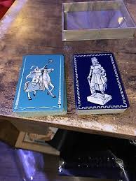 Vintage New Playing Cards NATIVE STATUE & The knight USA W.P.L. CO. | eBay