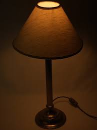 Vintage brass candlestick table lamp 24½"