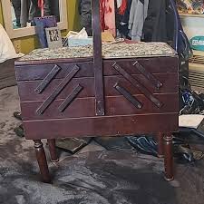 no sure | Storage & Organization | Antique Sewing Box | Poshmark