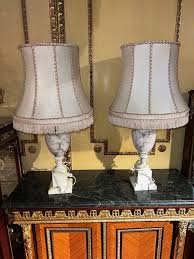 Pair of Classicism Alabaster Marble Table Lamps For Sale at 1stDibs | alabaster marble lamps