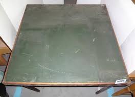 Antique Wood Frame With Green Vinyl Top "Acme Lightweight ...