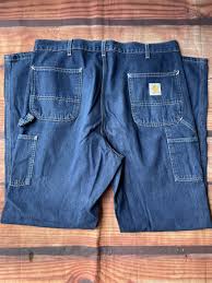 Vtg CARHARTT Jeans MADE IN USA B03 Dungaree Fit Rigid Pant ...