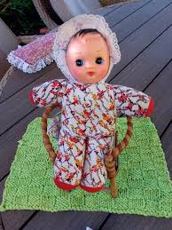 9" Vintage Shevie Doll/pram Doll/ Working Squeaker/1960s ...