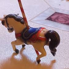 Merry Go Round Horse Ornament Vintage | eBay