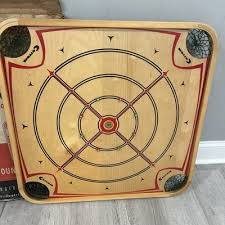 Vtg Rare 1960s Carrom Wood Game Chess Board #106 Netted ...