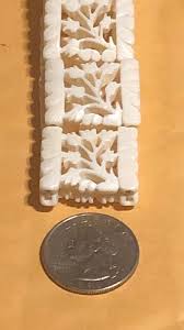 Vintage carved Tulips flexible bracelet | eBay