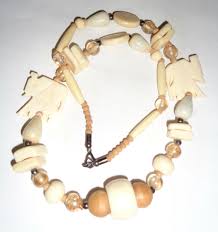 VINTAGE AFRICAN NECKLACE BEADED HANDCARVED ELEPHANT DESIGN NR | eBay