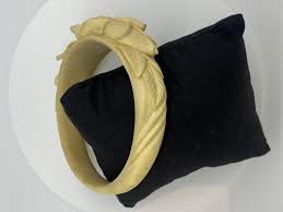 An Antique XIXc French Bracelet/Bangle featuring Floral Hand ...