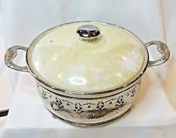 Royal Rochester Fraunfelter Baking Casserole with Silver Carrier | eBay