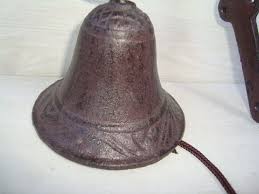 Vintage Bell, Wall Bell, Wall Hanging Bell, Tarnished , Original Clapper, Unique Vintage, Art Deco, Door Bell,big SIZE - Etsy