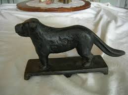 Antique Primitive CAST IRON DOG NUT CRACKER St. Bernard Door ...