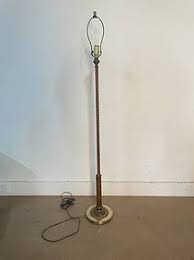 Jacques Adnet Style Leather Wrapped Floor Lamp