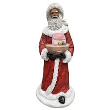 African American Santa Claus with Toy Boat Figurine II – The ...