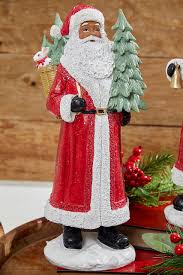 13” Resin African-American Santa - Decorator's Warehouse