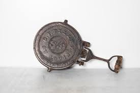 G.F. Filley Cast Iron Waffle Iron 8/9 St. Louis, MO Patented ...