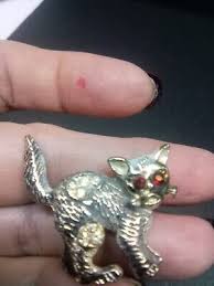 Vintage Set Of 3 Gold & Silver Tone Cat Brooches/Pins L42 | eBay