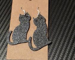 Mystical Cat Earrings - Etsy