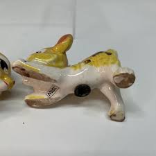 Vintage Kreiss Salt Pepper Shakers Anthropomorphic Leopard Cubs Yellow White | eBay