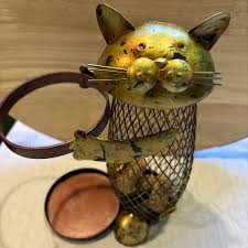 Cat DecorWine Bottle Stand Cork Storage Holder Metal Kitchen ...