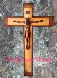 Antique Cross Crucified Wall Jesus Catholic Metal Wood ...