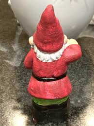 Cement Garden Gnome Holding Lantern Collectible Decor | eBay