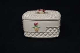 Vintage Floral Ceramic Trinket Box With Lid (V251) - Etsy