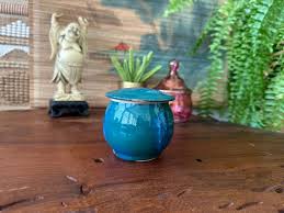 Small | Vintage | Handmade | Canister | Jar | Vessel | Pot | Studio | Pottery | Artisan | Signed Sherwood | Gift - Etsy Israel