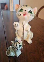 Vintage Mother Cat & Kitten Figurines Figures Ceramic | eBay