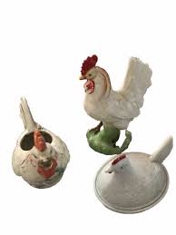 Antique Chickens Lot Of 3 Ceramic Do Not Know Year Or Maker | eBay